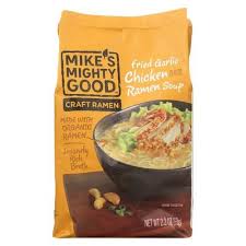 Mike S Mighty Good Soup Organic Ramen Garlic Chicken Case Of 7 2 2 Oz Garlic Chicken Whole Food Recipes Food