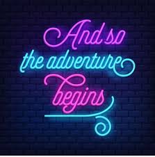 Inspirational quote and so the adventure begins. Free Vector And So The Adventure Begins Lettering