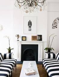 Art Home Stripes White Decor Interior Black And White Interior