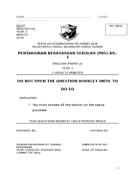 So please help us by uploading 1 new document or like us to download Ujian Mac English Year 3 Paper 2