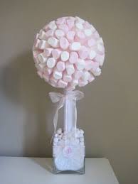 Marshmallow Tree To Go On The Sweet Table Marshmallow Tree Baby Shower Girl Shower