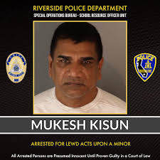 TEACHER ARRESTED FOR SEXUAL ASSAULT AGAINST A CHILD RIVERSIDE, CA