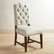 Jayden Flax Dining Chair With Espresso Wood Dining Chairs Nailhead Trim Dining Chairs Furniture