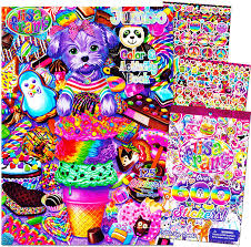 Featuring rainbow majesty unicorn and other classic lisa frank characters. Amazon Com Lisa Frank Coloring And Activity Book With Over 600 Lisa Frank Stickers Toys Games