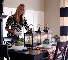 Hosting A Heartwarming Holiday Dinner In My Living Room Starbucks Giveaway Dining Table Decor Dinning Table Centerpiece Decor