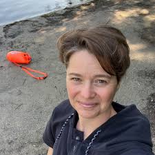 Gabe Thirlwall picked up and moved from big city Toronto to a tiny town of  6000 people, after a separation. She realized swimming every day in the six  lakes she now has