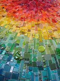 Colors Glass Mosaic Art Rainbow Mosaic Mosaic Glass