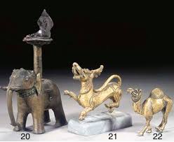It also gives your home a distinct and vintage appearance. An Indian Bronze Oil Lamp 19th Century