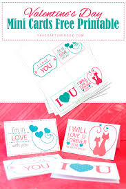 You can print out the postcard template from here. Valentine S Day Mini Cards Free Printable The Crafting Nook