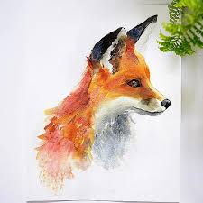 Foxy Fox Watercolor Kit Watercolor Fox Watercolor Paintings Of Animals Watercolor Paintings Easy