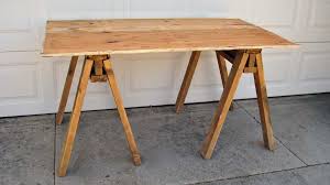 Most table tops nowadays are made out of plywood. How To Build A Sawhorse Table