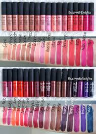 all 34 shades of the nyx soft matte lip cream swatches