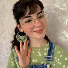 Lace Crochet 2.5 Inch Hoop Earrings