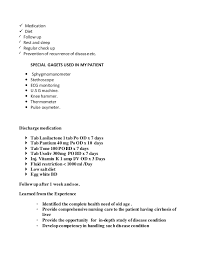 A Case Study On Cirrhosis Of Liver