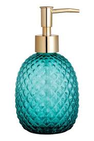 Glass Soap Dispenser Petrol Home All H M Gb Seifenspender Seife Badezimmer Petrol