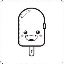 (dit was de tweede) kijk dan bij deze thema's Kleurplaat Ijsje Kawaii