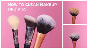 inexpensive way to clean makeup brushes