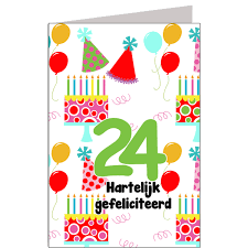 Hiep Hiep Hoera 24 Jaar Feestartikelen Bestellen 24 Jaar Verjaardag