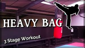 heavy bag workout for power kicking