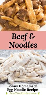 Easy Beef And Noodles Recipe Easy Beef And Noodles Recipe Easy Homemade Noodles Noodle Recipes Homemade