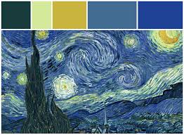Vincent Van Gogh Van Gogh Starry Night Sterrennacht Art Famous Painter Colors Palette Starry Night Van Gogh Gogh The Starry Night Starry Night Painting