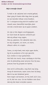 Mijn Vriendje David Willem Wilmink Gedichten Liedjes Poezie