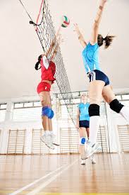 As they start the second round, maria tries to save the ball and nearly falls to the ground. Girls Playing Volleyball Indoor Game Stock Photo C Dotshock 1322721 Stockfresh