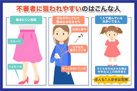 不審者に狙われやすい人の特徴とは？女性や子どものための防犯対策｜HOME ALSOK研究所｜ホームセキュリティのALSOK