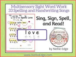 Sing Sign Spell And Read Sight Word Program With Mp3 Spelling Handwriting Word Program Sight Words