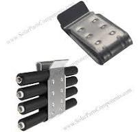 Stainless steel cable clips for pv mounts