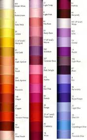 Morex Ribbon Color Chart For Yellows Oranges Reds And
