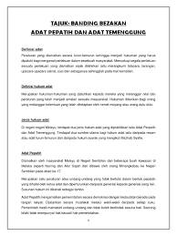 It is based on the characteristic of the patrilineal form of organisation and. Esei Adat