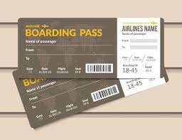 Mit den richtigen diy bastelideen können. Flugzeugticket Vorlage Fur Bordkarte Einer Fluggesellschaft Flughafen Und Flugzeugpassdokument Bordkarte Flugzeug Ticket Ticket Vorlage