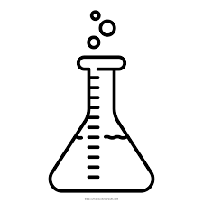 The beaker after the weighing. Beaker Coloring Page Flask Tattoo Erlenmeyer Flask Tattoo Coloring Pages