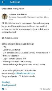 Kadar gaji harian (rmi.100.oo x 12 bulan) (52 minggu x 6 hari) rm13 200.00 312 hari rm42.31 / hari Lowongan Kerja Pt Multi Indomandiri Mim Posisi Qc Via Email Random Email Loker