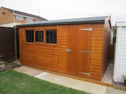 Garden Workshop This Customer Purchased A Bespoke Workshop For His Back Garden In Order For It To Fit Per Round Building Garden Workshops Underfloor Insulation