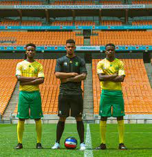 Bafana bafana's new jersey for their upcoming two friendly internationals against namibia and zambia this week has been revealed. Soccerzela On Twitter Bafana Bafana S New Home Kit In Action