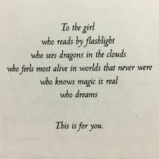 Dedication From The Book Hunted By Meagan Spooner Reading Quotes Book Quotes Words