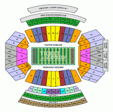 Memorial Stadium Seating Chart Nebraska Football Memorial