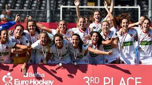 Debut de las 'redsticks' de hockey hierba en los juegos olímpicos. Espana De Hockey Femenino Conquista El Bronce En El Europeo