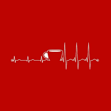 Coffee Heartbeat Pulse Ekg Coffee Red Coffee Obsession Coffee Love Coffee Humor