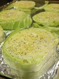 Cabbage Steaks Recipe Ingredients 1 Head Cabbage 2 Tbsp Olive Oil 1 Tbsp Garlic Minced Instruc Veggie Dishes Baked Cabbage Steaks Roasted Cabbage Steaks