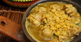 Ethiopian Chicken And Yellow Split Peas Doro Be Misir Video Recipe In Amharic With English Subtitles Www Howtocookgr Ethiopian Food Pea Recipes Chicken Recipes