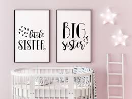Shared Bedroom Wall Art Big Sister Little Sister Room Decor Sisters Sign Shared Room Ideas Siblings Art Girls Room Decor In 2021 Shared Girls Room Sister Room Decor Sisters Shared Bedroom