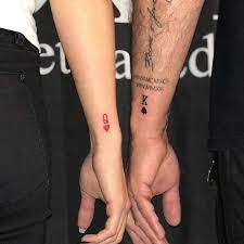 Matching Couples Tattoos Inspo Because Relationshipmatters Matching Couple Tattoos Queen Tattoo Matching Tattoos