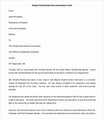 Scholarship Letters Of Recommendation Template Fresh Sample Re Mendation Letter To In 2020 Letter Of Recommendation Reference Letter Template Business Letter Template