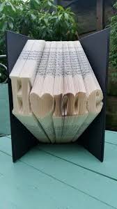 Home With A Heart Book Folding Pattern 257f With Free Beginners Tutorial Make Your Own Folded Book Art Diy Pdf Download Template Craft Book Art Diy Book Folding Patterns Folded Book