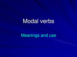 I / you / he / she / it / we / you / they + modal verb + main verb. Ppt On Use Of Modal Verbs Powerpoint Slides