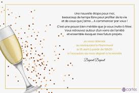 Invitation Depart A La Retraite Mon Pot De Depart Avec Le Dessin D 39 Une Verre De Champagne Avec Un Pot De Depart Depart Retraite Invitation Depart Retraite