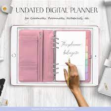 Undated Digital Life Planner Goodnotes Digital Bullet Journal For Android And Ipad Digital Planner Planner Undated Weekly Planner